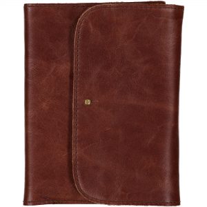 A6 Leather notebook cover closed